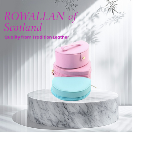 Rowallan Scotland Jewelry Box Travel Case Set of Three (3)