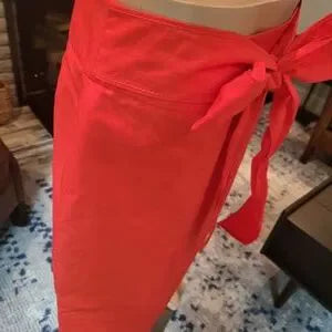 Kate Spade Scenic Route Crop Wide Leg Pants 14- New Women | Color: Red |