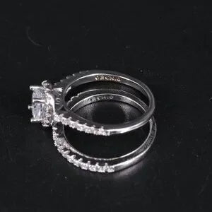 Beautiful CZ Ring & Enhancer Band-32051