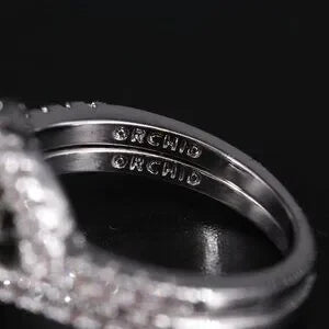 Beautiful CZ Ring and Enhancer Band-75086