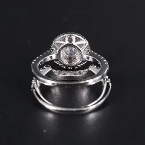 Beautiful CZ Ring and Enhancer Band-75086