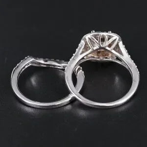 Beautiful CZ Ring & Enhancer Band-77096