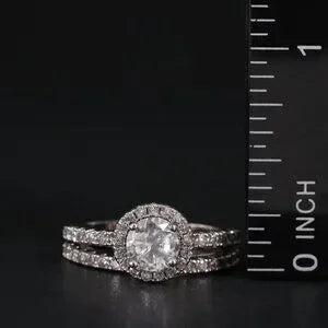 Beautiful CZ Ring and Band-23532