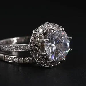 Beautiful - CZ Ring & Enhancer Band-15899