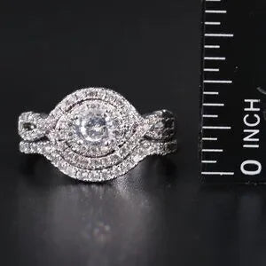 Beautiful - CZ Ring &Enhancer Band-76278