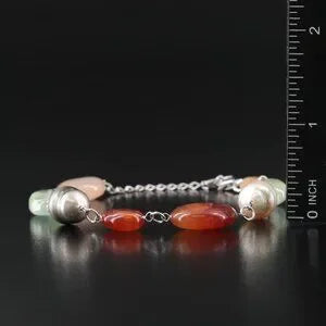 Beautiful - Sterling Pearl, Agate, and Chalcedony Bracelet