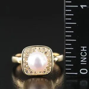 Beautiful - Sterling Pearl and Topaz Rings (3 Colors to Choose From) 97615