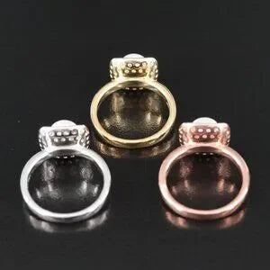 Beautiful - Sterling Pearl and Topaz Rings (3 Colors to Choose From) 97615