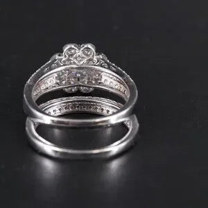 Beautiful CZ Ring and Enhancer Band-75829