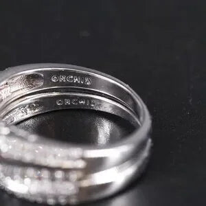 Beautiful CZ Ring and Enhancer Band-75829