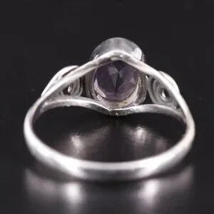 Beautiful Vintage Sterling Amethyst Ring-56570