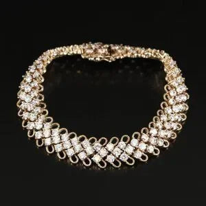 Beautiful Sparkling Sterling CZ Bracelet-97158