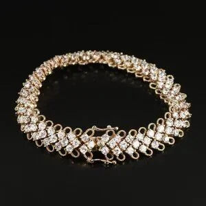 Beautiful Sparkling Sterling CZ Bracelet-97158